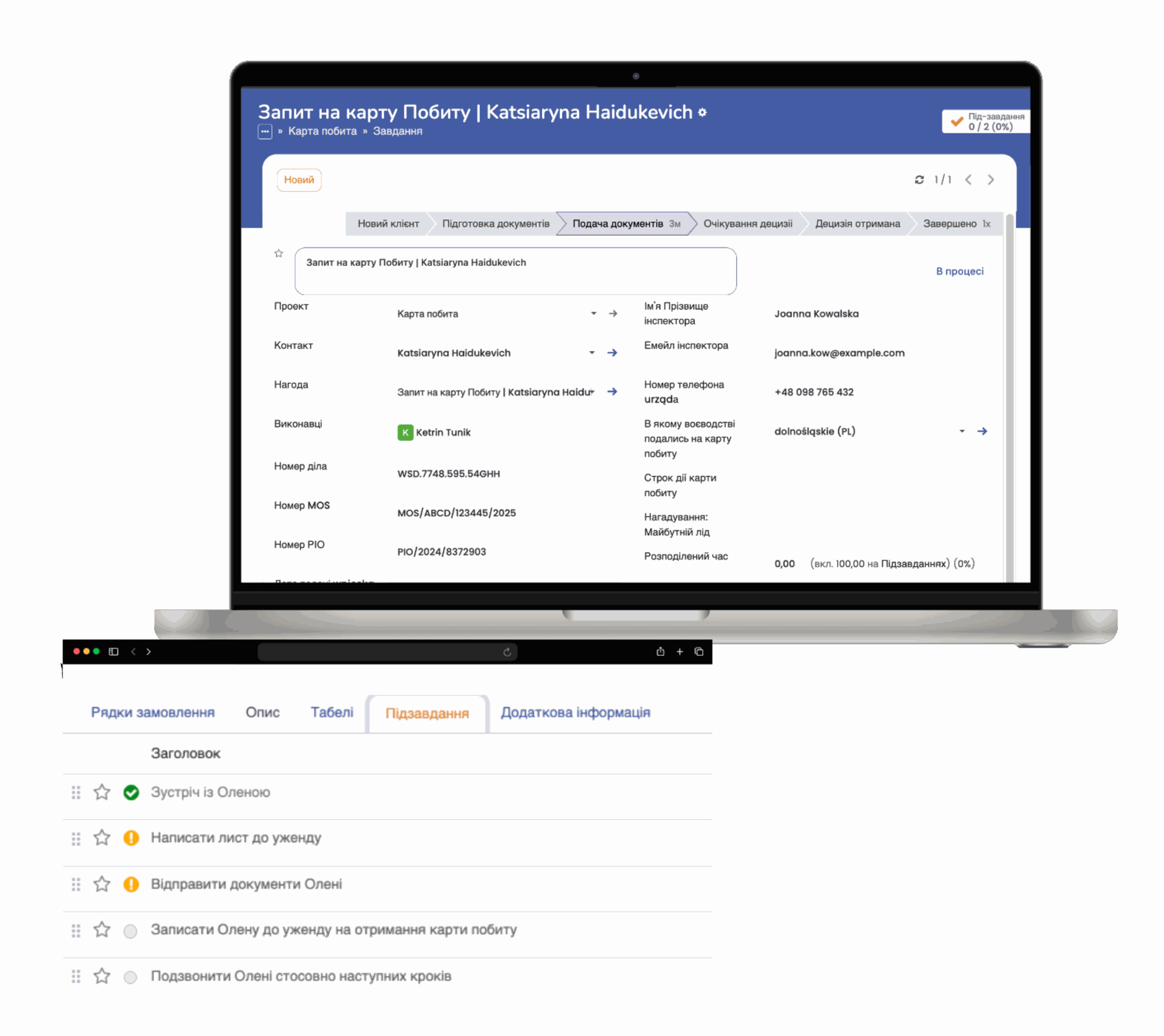 Stay on top of all cases and processes. SmartLegalizator Case Management module