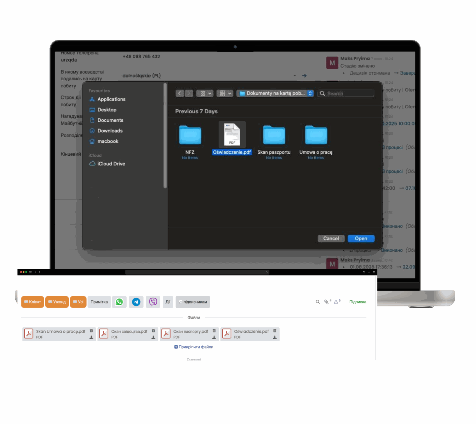 Upload, store, and manage documents safely. SmartLegalizator Docs Management