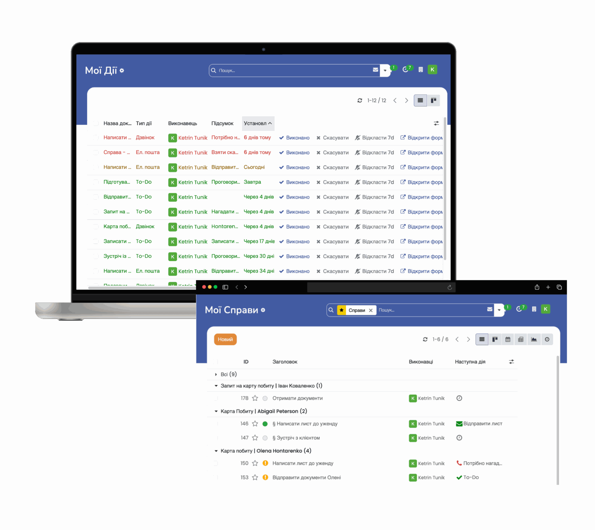 Organize your tasks and daily activities. SmartLegalizator Tasks & Activities module