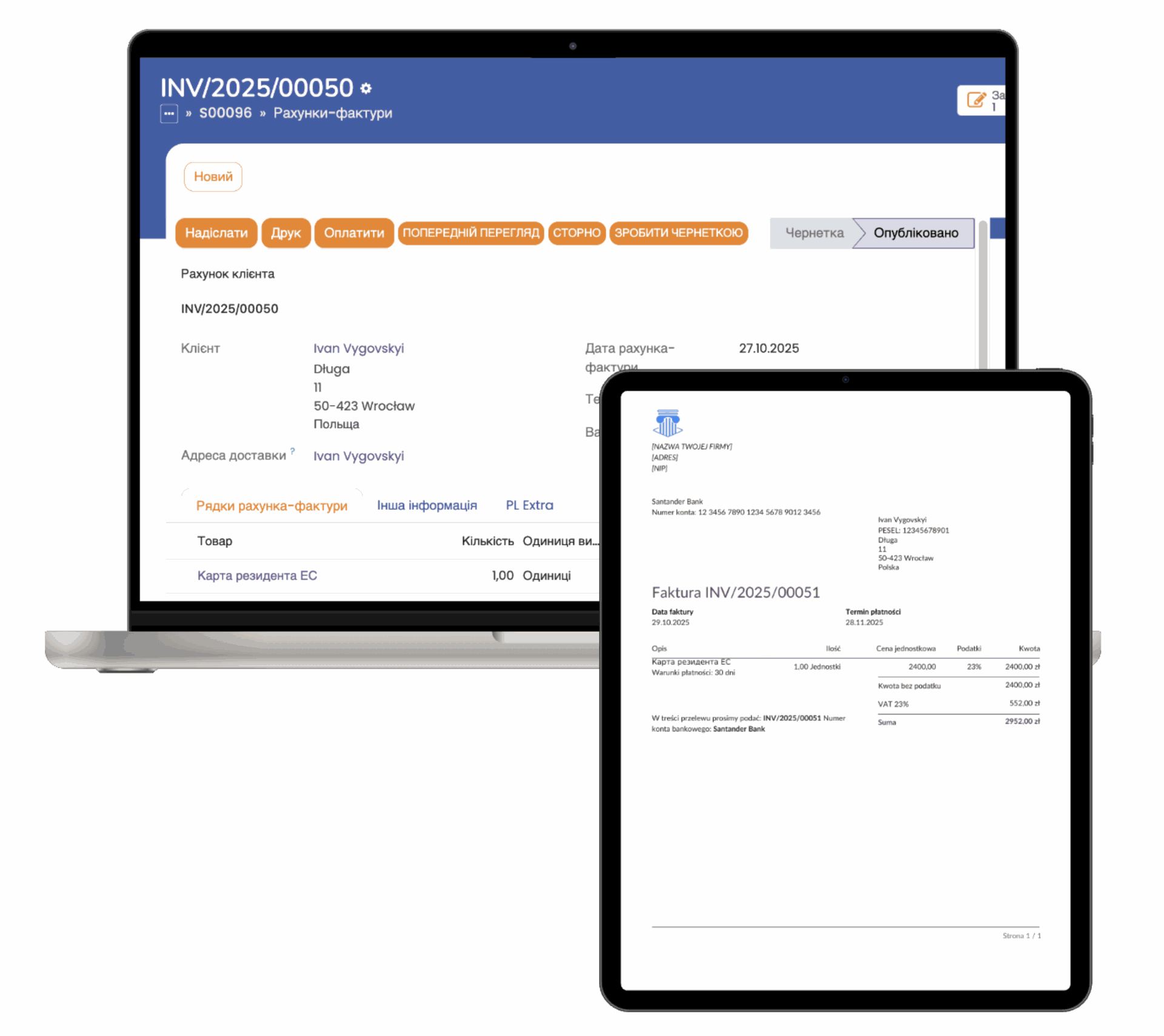 Manage invoices, finance, and transactions. SmartLegalizator Invoices & Finance module